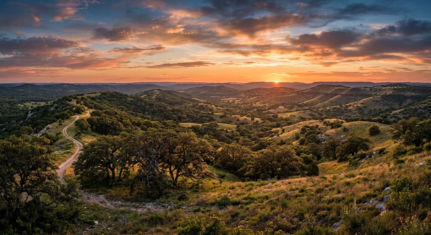 Single family residential home in the Texas Hill Country with septic system design